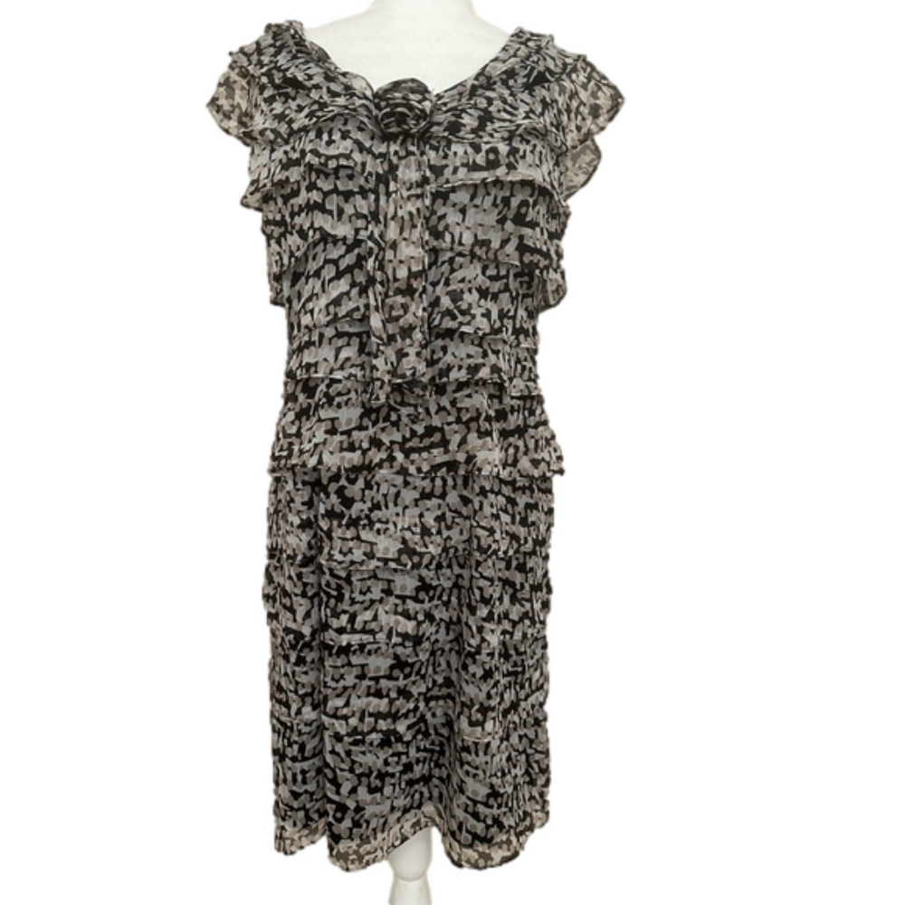 R&K Originals Tiered Cap Sleeve Lined with Zipper